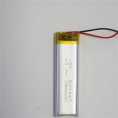 Batri Ion Lithiwm Polymer 3.7v 280mah