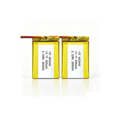 Batri Lithiwm Clustffonau 603040 Bluetooth